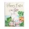 Stupell Industries Happy Easter Bunny Rabbit Greens Eggs Basket Wall Plaque Art